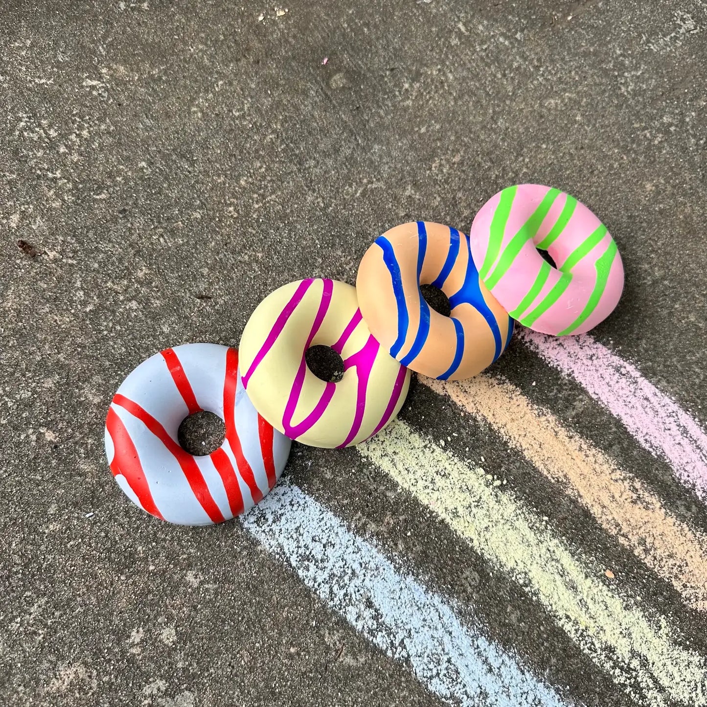 Handmade Sidewalk Chalk - Donuts