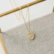 "Christ In Me" 14k Gold Cubic Zirconia Christian Necklace