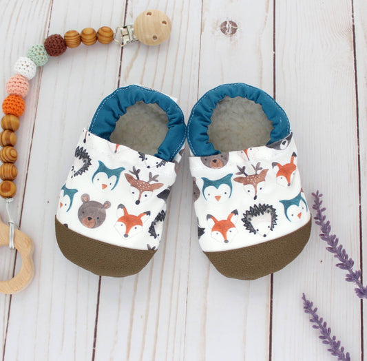 Forest Faces Baby Shoes
